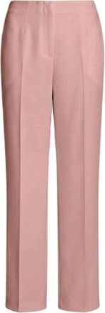 Alberta Ferretti Pantaloni a gamba dritta in raso Enver - - Trousers - Donna - Rosa - S