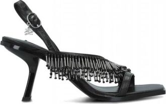 Karl Lagerfeld Schoenen > Platte schoenen > Muiltjes - Dames - Sandalen met hakken - Zwart - 36 EU - Schoenen