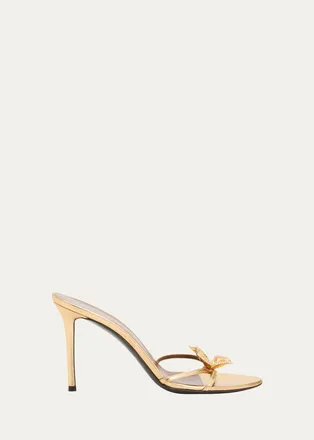 Giuseppe Zanotti Clandestino 95MM Crystal-Embellished Leather Sandals