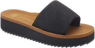 Malvados Gwen Platform Slide Sandal in Jet at Nordstrom, Size 10