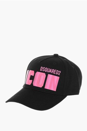 Dsquared2 ICON Cotton Gabardine Baseball Cap With Embossed Logo size One Size