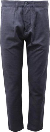 Liu Jo Loose Fit Chino Broek Zomerstijl - Heren - Chinos - Blauw - XS - Katoen - Broeken