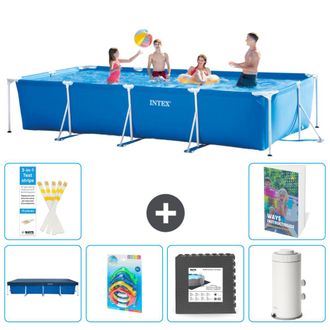 Intex Piscina Con Estructura Rectangular - 450x220x84 Cm - 7-piezas S143
