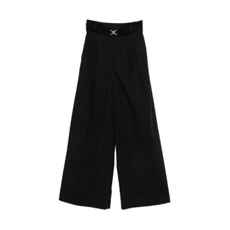 Twinset Wide Trousers, female, Black, Size: XL Wide Trousers