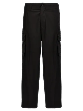 Department Five Black Cotton Cargo Mens Pants