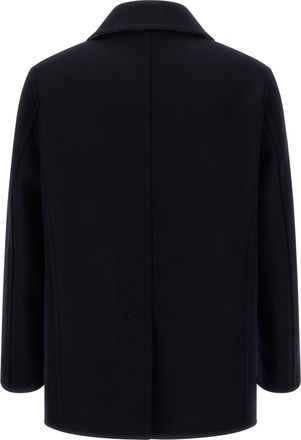 Burberry Mens Blue Wool Coat Clothing