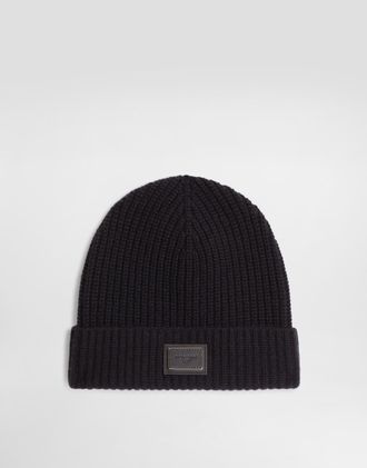 Dolce & Gabbana Cashmere Hat - Man Hats And Gloves Blue Tgu