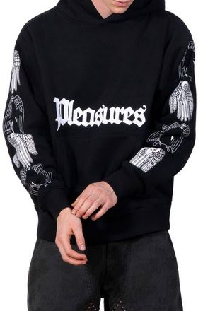 Pleasures Angel & Demon Graphic Hoodie in Black at Nordstrom, Size Medium