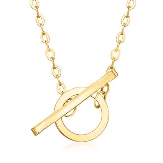 Canaria Canaria Italian 10kt Yellow Gold Toggle Necklace