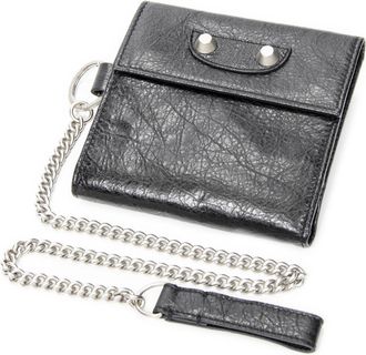 Balenciaga Pre-owned Womens Explorer Square Wallet - Black - One Size