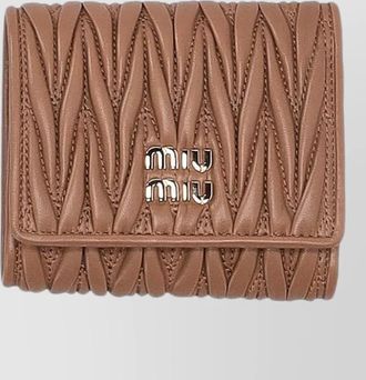 Miu Miu matelasse purse quilted design foldover flap