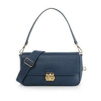 Coccinelle Shoulder Bags, female, Blue, Size: ONE SIZE C-Me Lock Shoulder Bag