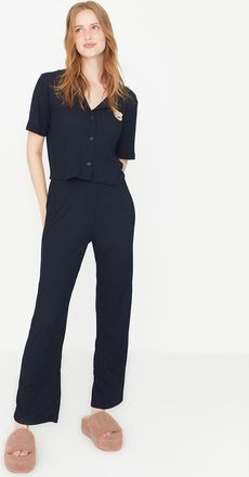 Trendyol Vrouwelijk Kraag Pyjama Set 2 pak