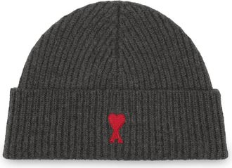 Ami De Coeur Beanie - unisex - Hoeden - Grijs - ONE Size - Wol - Accessoires