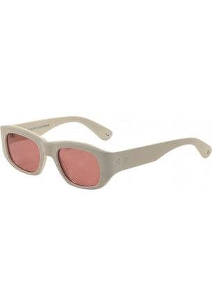 Garrett Leight Womens 2140 50 TEESPIBOR Laguna Sunglasses - White - One Size