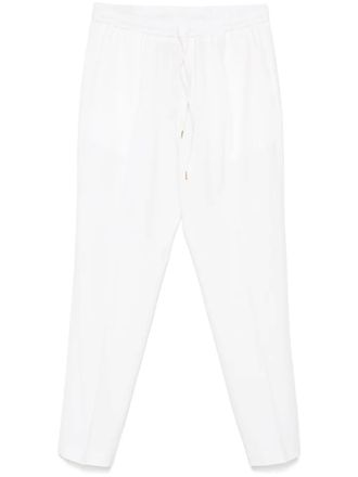 BRIGLIA 1949 Wimbledons tapered trousers - White