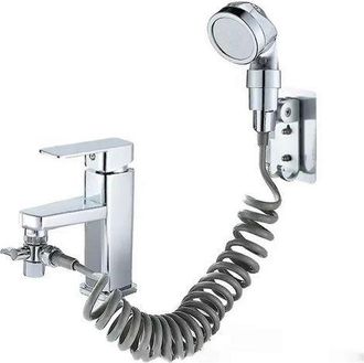 2B Faucet External Shower Extender Kit Single Mode Shower Head Booster Nozzle For Washbasin, Bathroom, Pool