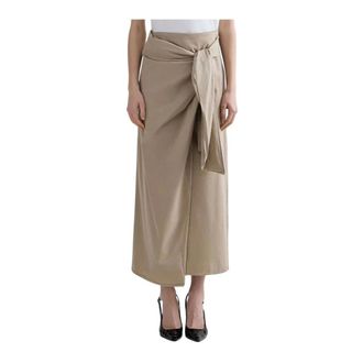 Replay Falda W9913.000.85530g - female - Replay - Midi Skirts - Beige - XS - Skirts