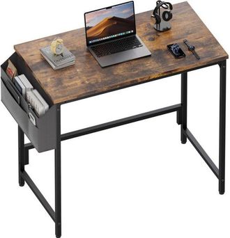 OEM Escritorio De Ordenador - Hlonone - Modelo Hlonone - 80cm X 50cm - Marco De Metal - Estilo Industrial