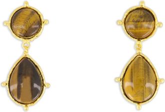 Sylvia Toledano 2 Pierres Dots Drop earrings - Gold
