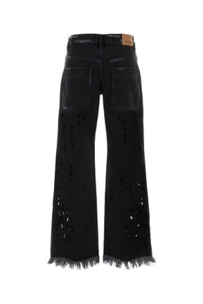 Isabel Marant Pa0698fad2h01i 01bk Black Exterior: Cotton Pantaloni Trousers