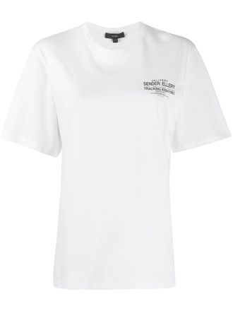 Ellery logo print T-shirt - women - Cotton - S - White