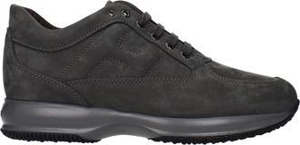 Hogan interactivo para hombres Zapatillas Ante Gris/Taupe