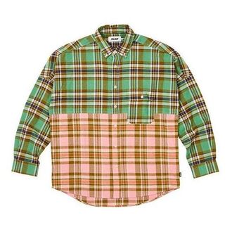 Palace Fw23 Checkmate Drop Shoulder Shirt Green P25SHT019