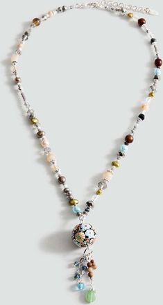 Mango Collana perline combinate argento - Donna - Taglia unica - MANGO
