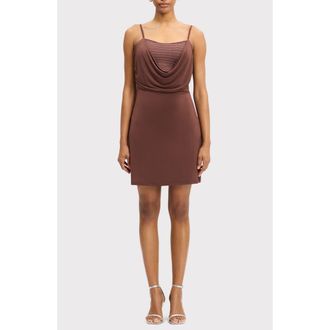 H&eacute;rve L&eacute;ger The Elizabeth Dress in Coffee at Nordstrom Rack, Size Medium