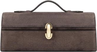 Savette Slim Symmetry Pochette - Dames - Tassen - Bruin - Maat: ONE Size Zijde
