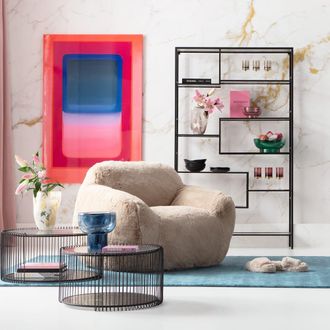 Kare Design Sill&oacute;n mika nature beige 105x115 cm