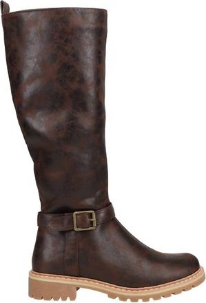 Corkys Womens Giddy-Up Knee High Boots In Chocolate Distressed