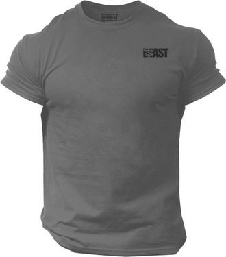 Generic Beast Gorilla T Shirt Pocket Gym Clothing Bodybuilding Training Workout Exercise Boxing MMA Gymwear Top - | Black Print | (UK, Alpha, L, Regular, Regu