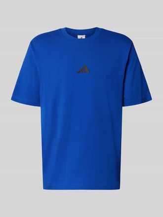 adidas Regular Fit T-Shirt aus reiner Baumwolle in Royal, Gr&ouml;&szlig;e XXL