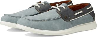 Stacy Adams Mens Stacy Adams Reid Light Blue Moc Toe Casual Boat Shoe HTAT289