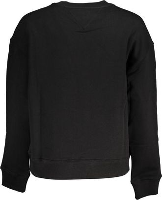 Tommy Hilfiger Logo-Embroidered Cotton Sweatshirt - Black