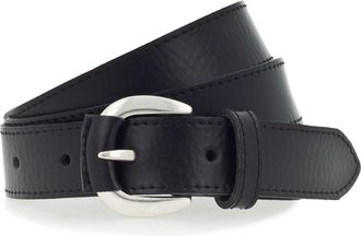 Tamaris Lederg&uuml;rtel TAMARIS, Damen, Gr. 11,5, schwarz, Rindsleder, G&uuml;rtel Lederg&uuml;rtel, aus Leder teilbezogene Dornschliesse