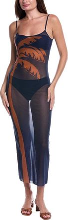 WeWoreWhat Mesh Scoop Maxi Slip Dress