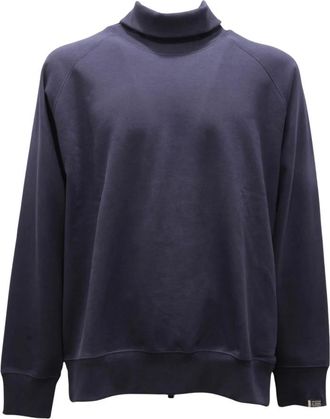 Scotch & Soda Turtlenecks, male, Blue, Size: 2XL Turtleneck Sweatshirt