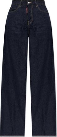 Dsquared2 Jeans Traveller capsule Summer Lovers - Dames - Loose Fit Jeans - Blauw - XS - Denim - Jeans