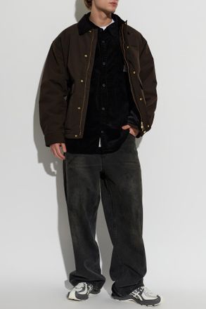 Carhartt Work in Progress Corduroy Shirt Loyde, Mens, Black