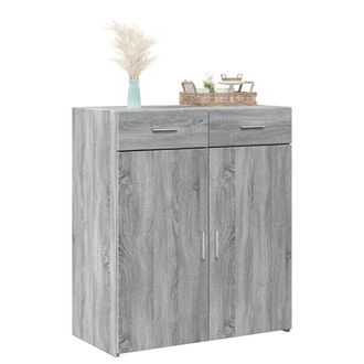 Berkfield Home Sideboard Grey Sonoma 80x42.5x93 cm Engineered Wood