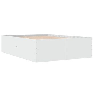 Berkfield Home Modern Bed Frame without Mattress White 120x190 cm Small Double