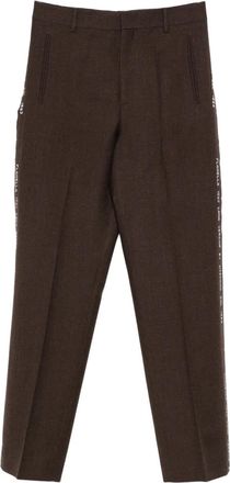 Moschino Pantaloni con dettaglio laterale - Marrone