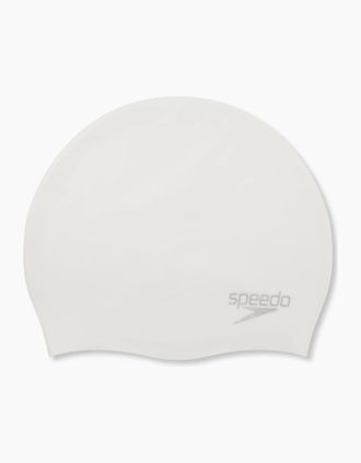Speedo Unisex Adult 2024 Silicone Swimming Cap - White - Size: ONE size