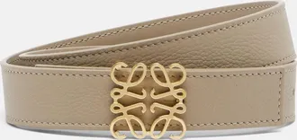 Loewe Anagram Bomb&eacute; leather belt