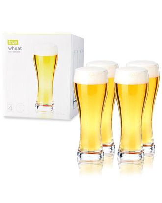 True Wheat Beer Glasses, Set Of 4