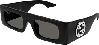 Gucci GG1646S 001 Womens Sunglasses Black Size 49 - Free RX Lenses - Free RX Lenses