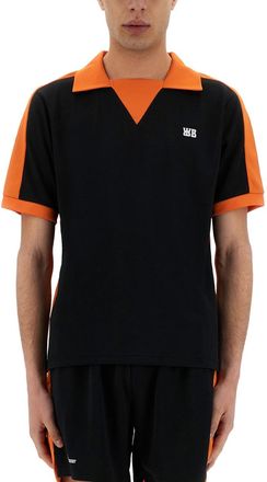 Wales Bonner Mens Jersey Polo - Black - Size X-Large